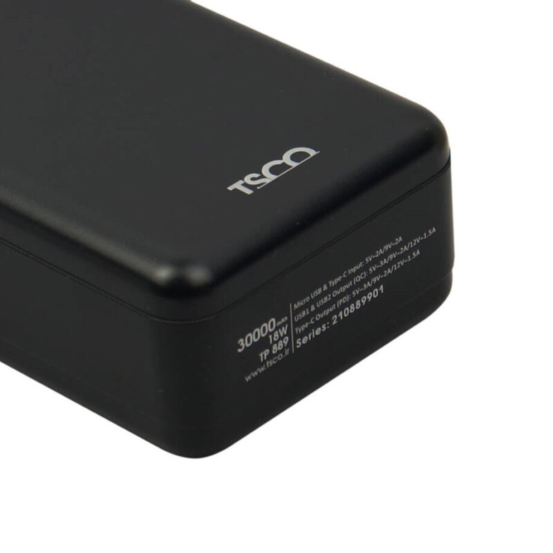 TSCO TP 889 QC3 PD 18W 30000mAh - تصویر 2
