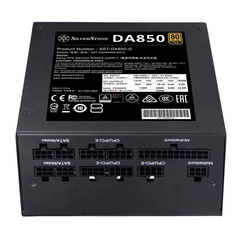 Silverstone DA850 Gold 850W Power Supply - تصویر 2